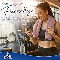 Vista 4 de DAN RIVER Paquete de 6 toallas de mano de alta calidad (16 x 28 pulgadas), 100% algodón, ultra suaves, ligeras, altamente absorbentes, para baño