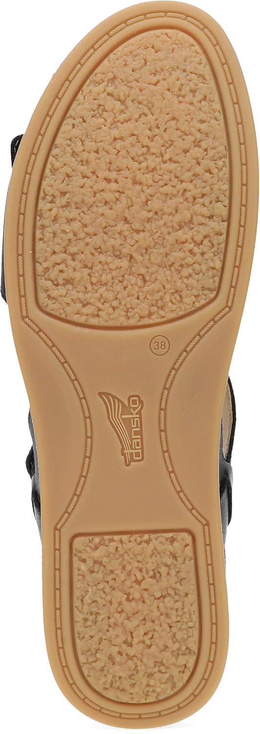 Dansko Candace Wedge Sandal for Women –Comfortable Wedge with Arch Support –Fully Adjustable Straps–Versatile Casual to Dressy Footwear –Lightweight Rubber Outsole