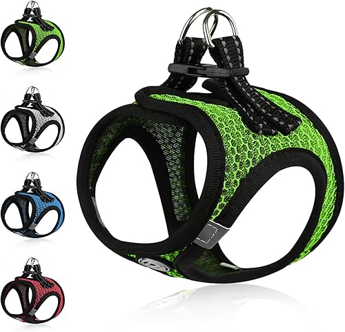 XXXS - Arnés reflectante para perros pequeños, arnés de malla de aire, arnés para perro, arnés ligero de chaleco extra pequeño, arnés reflectante