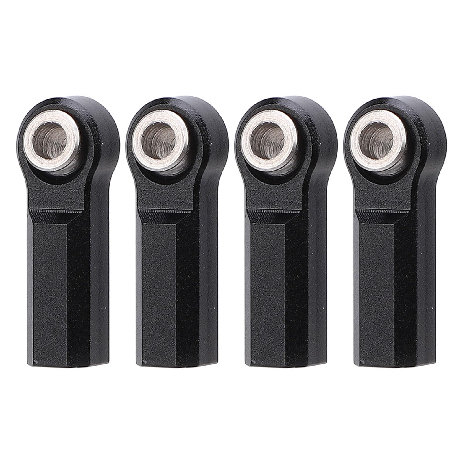 4PCS Metal Ball Joint Alloy for 1/10 Model Car 7.0mm Diameter M4 Thread RC Car Ball Joint 4 Straight (Black)