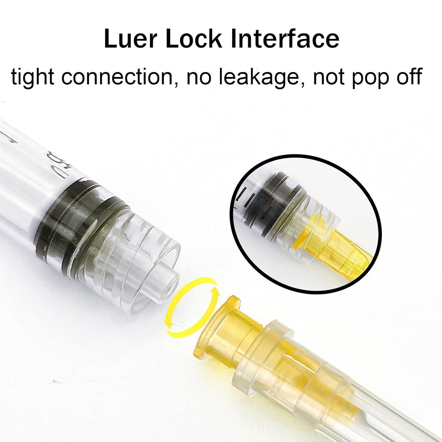 100PCS 3mL/CC Syringes 25g 1.5inch Needle, Scientific Lab,Refilling Inks,Measurement, Individually Wrapped