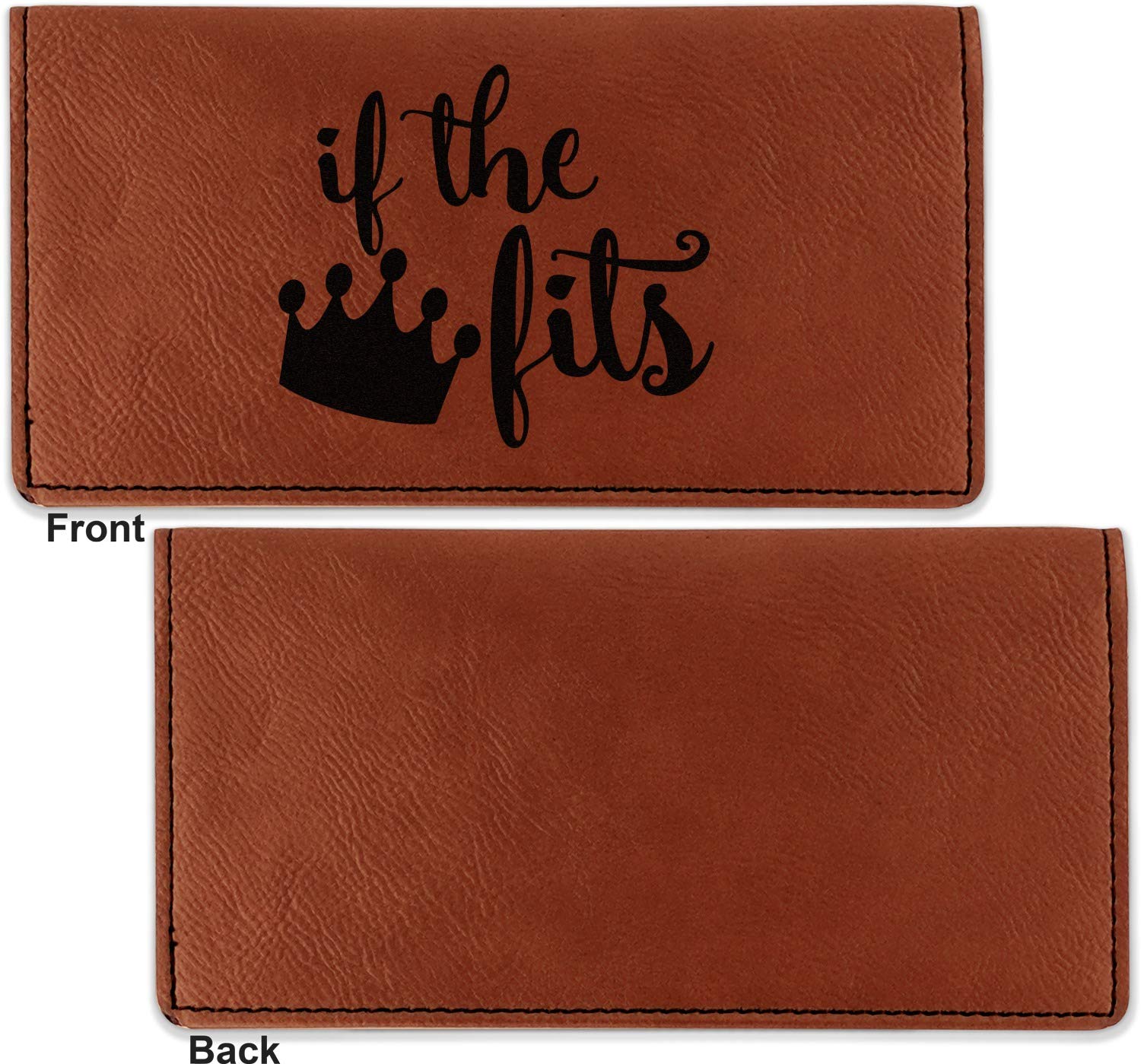 RNK Shops Princess Quotes and Sayings Leatherette Checkbook Holder - Single Sided
