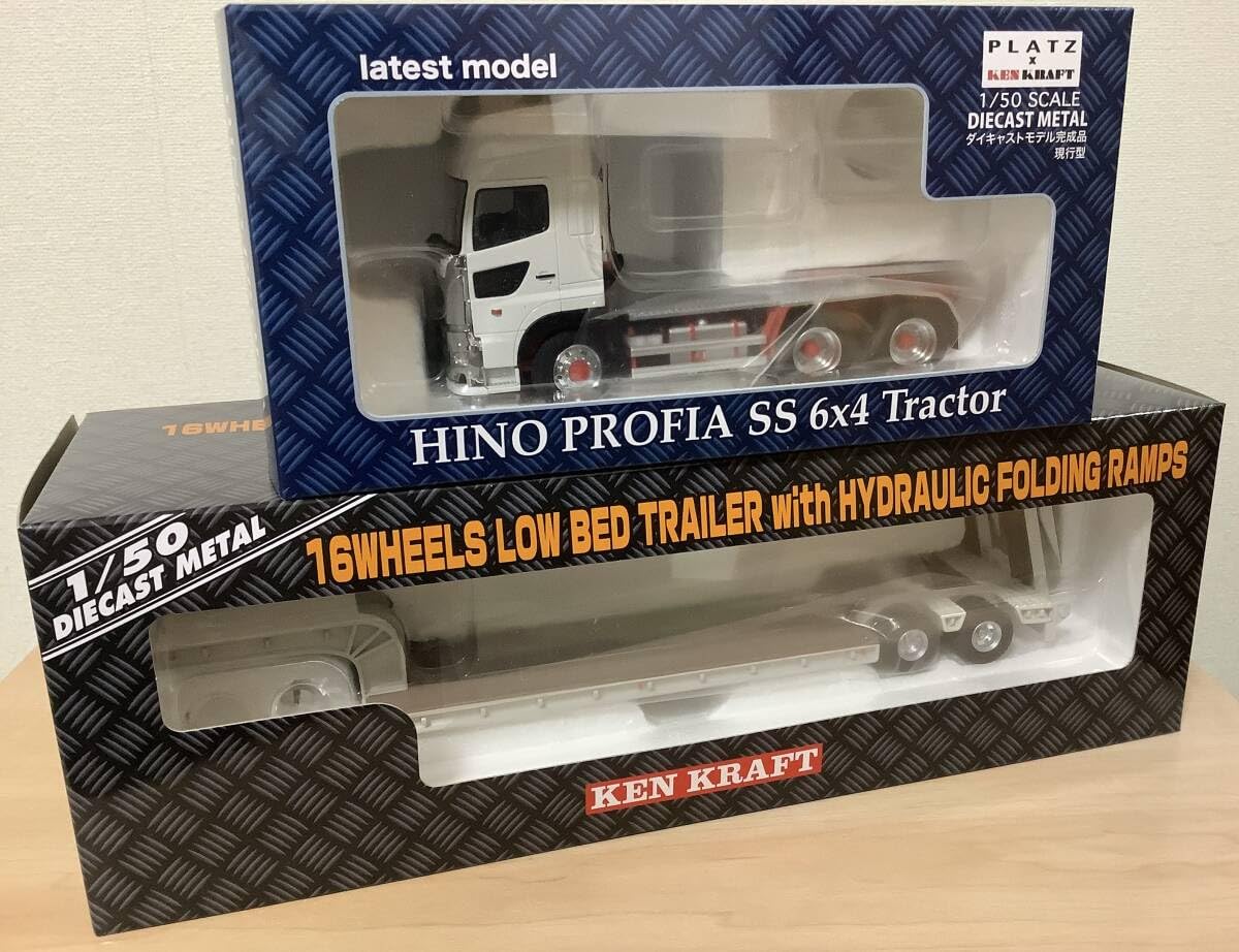 日野プロフィア 16輪トレーラー 自動あゆみ付(1/50) ケンクラフト