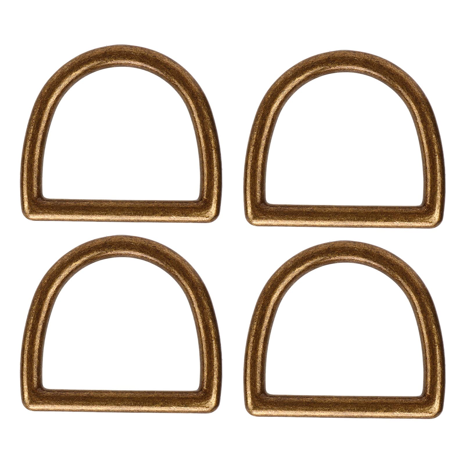 120 Stück Metall-D-Ringe, D-förmige Schnallen aus Zinklegierung für DIY-Handtaschen, Rucksäcke, Gürtel und Kleidung, rostfreie Mehrzweck-D-Ring-Clips mit glatter Oberfläche für