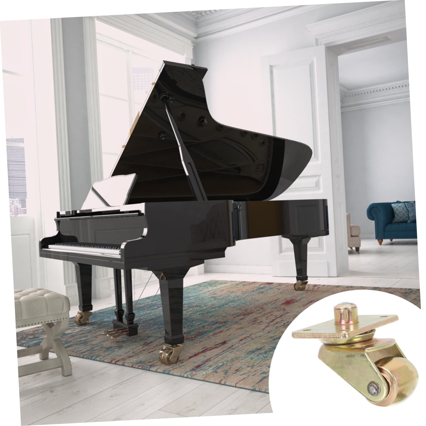 CIMAXIC Stable Piano Wheel Roller Perfect for Piano Table Easy to Install Accessory
