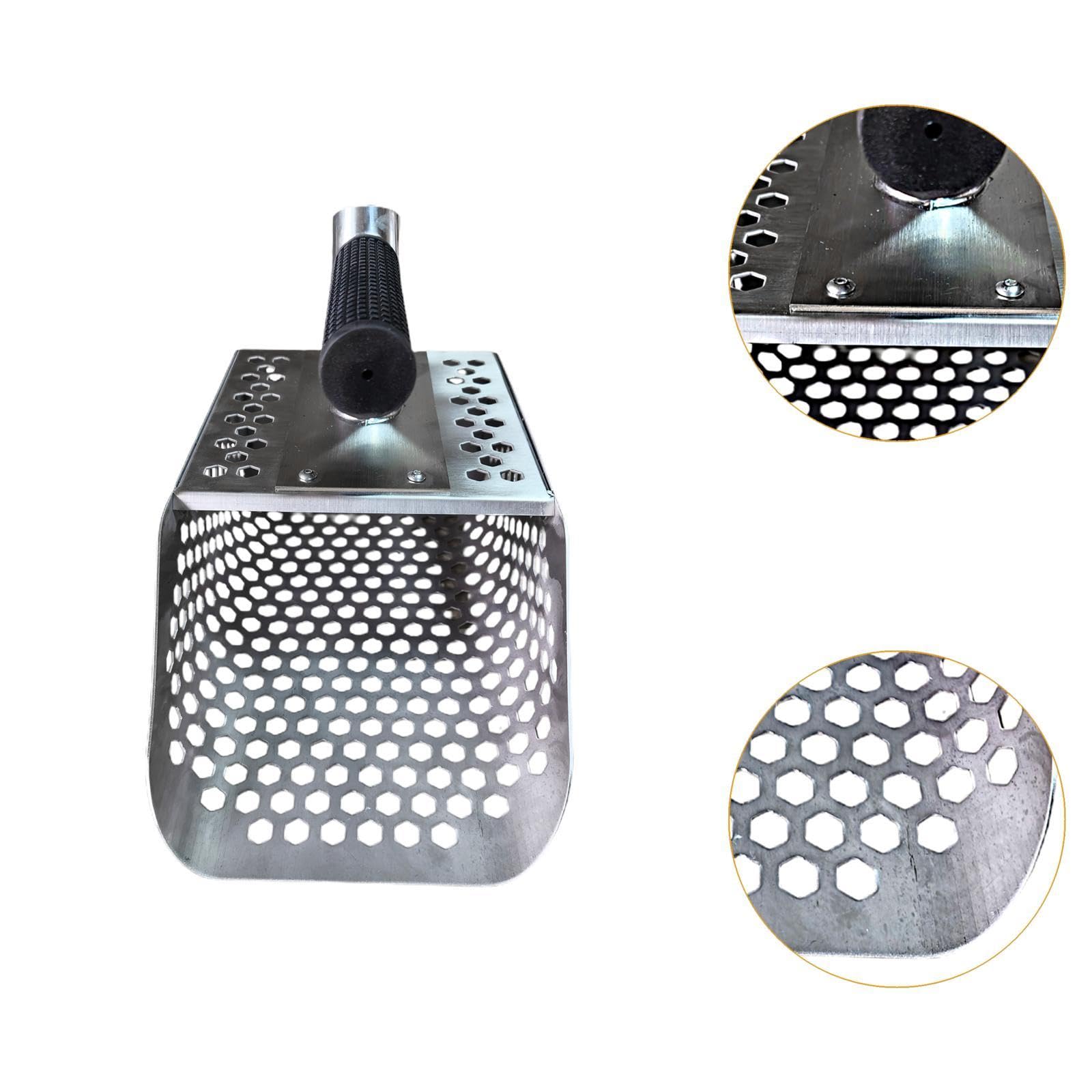 Sand Robusto con Diseño Hexagonal para Tamizar Arena Pala de Excavación Portátil Y Herramienta de Búsqueda de Oro Adecuado para Aficionados a La