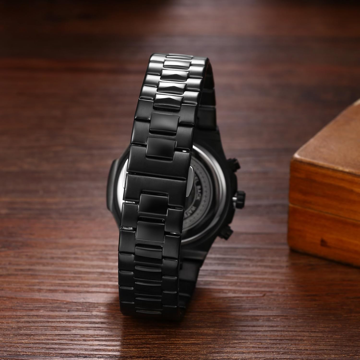 Avaner Men's Stainless Steel Watches: Multifunctional Quartz Wrist Watch with Luminous Hands and Three-Eye Dials