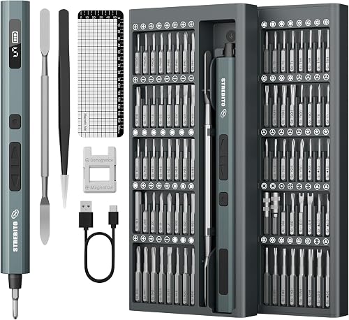 67% off promo code for STREBITO Mini Electric Screwdriver, 86 in 1 Electronic Screwdriver Set on Amazon