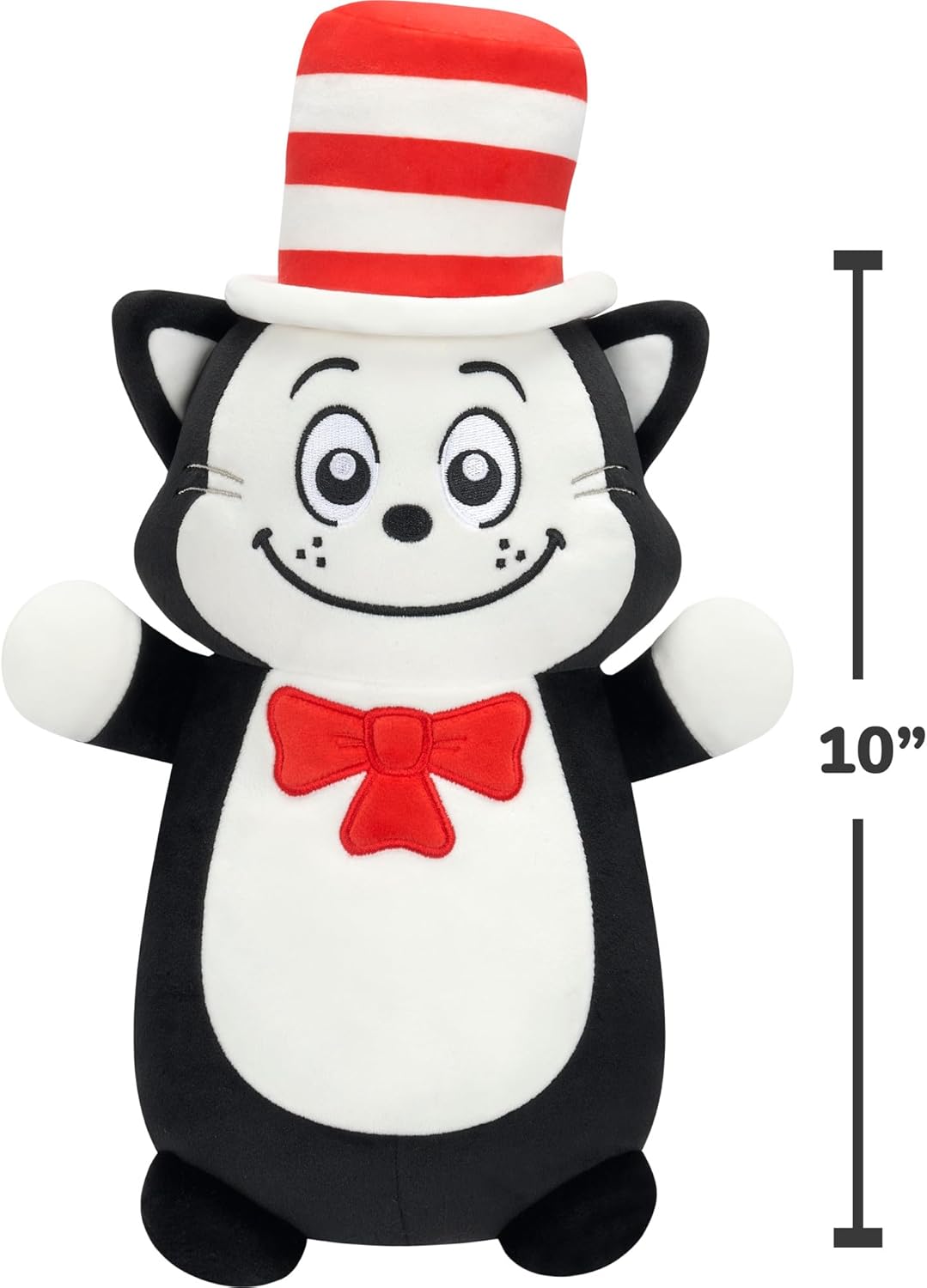 Squishmallows Original 10in The Cat in The Hat HugMees – Ultrasoft Official Jazwares Plush (Medium-Sized) - Image 4