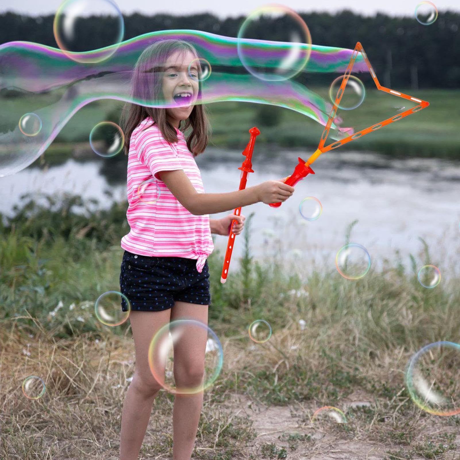 Bubble Wands Balk, Grandi Bubble Wands, 10 adesivi a bolla a prova di fumetti | Giocattoli e di novità per Les, Donne, Uomini, Famiglia, Amici,