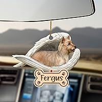 Vista 9 de Chihuahua Sleeping Angel - Adorno conmemorativo de acrílico 2D personalizado para perro, regalo para la pérdida de mascotas, regalo de simpatía