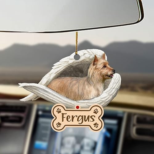 Miniatura 9 de Chihuahua Sleeping Angel - Adorno conmemorativo de acrílico 2D personalizado para perro, regalo para la pérdida de mascotas, regalo de simpatía