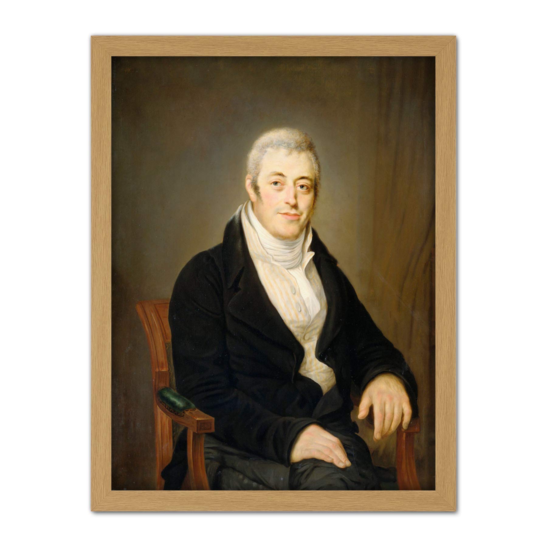 Artery8 Moritz Portrait Jonas Daniel Meijer Painting Artwork Framed Wall Art Print 18X24 Inch