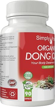 Organic Dong Quai for Menopause, PMS & Menstrual Issues | Angelica Sinensis - 'Female Ginseng' | 500mg Capsules x 90 | 100% Pure Soil Association Certified | Gluten Free | GM Free | Vegan