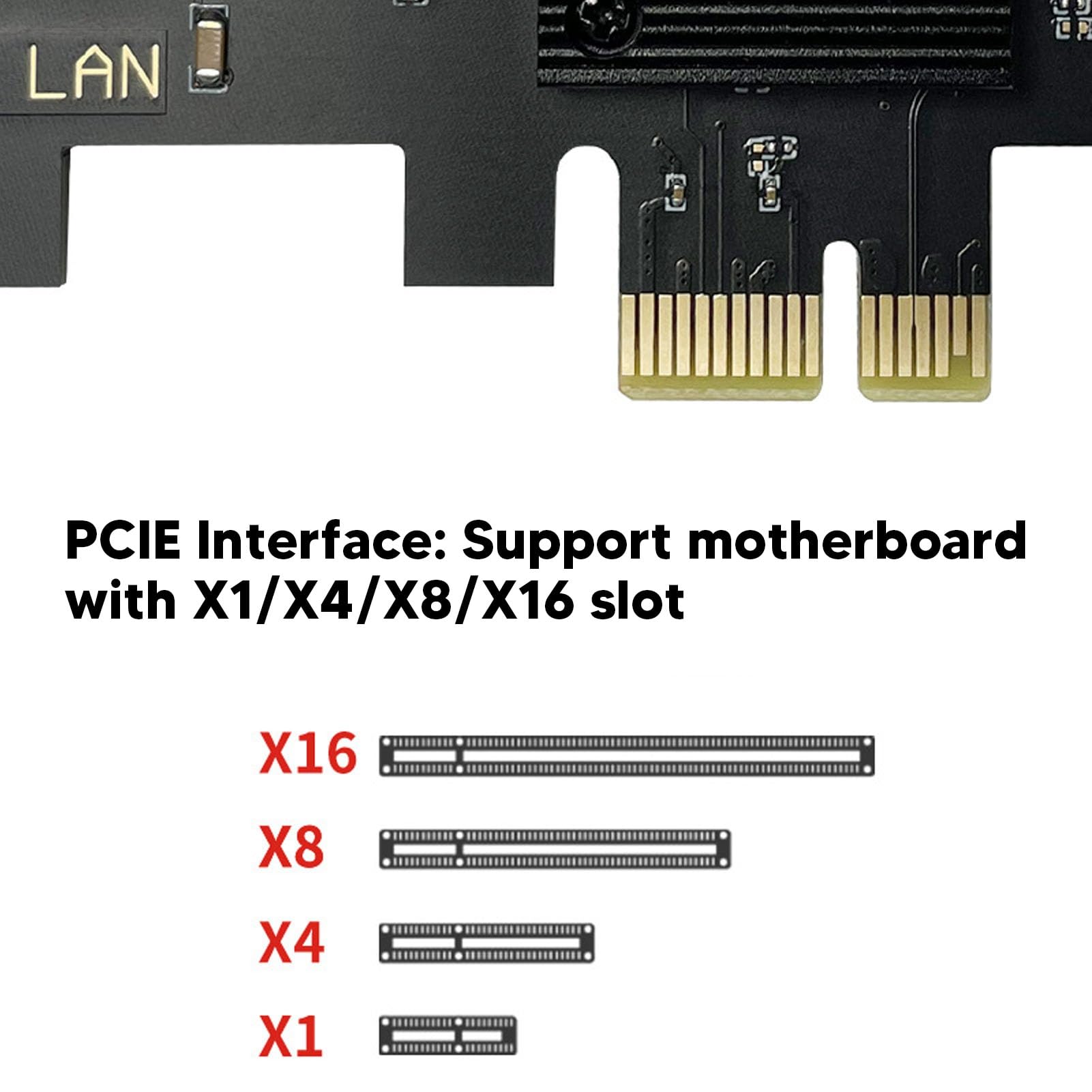 Luocute Scheda di Rete PCIe, con Chip I226 V