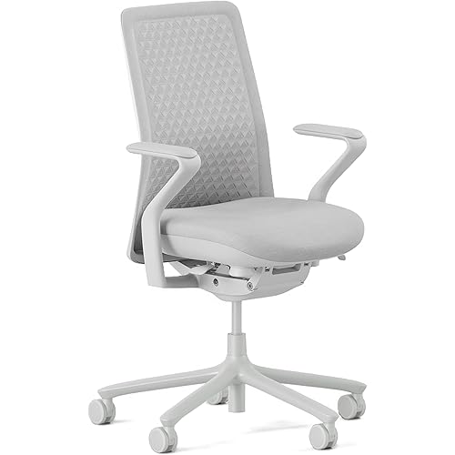 Branch Verve Chair - High Performance Executive Office Chair with Contoured Back and Adjustable Lumbar Support - High Density Foam Cushion and 3D Knit Back - Fits 5' to 6', Up to 275 lbs, Mist