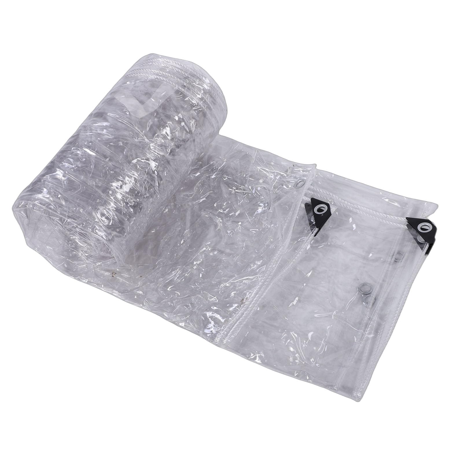 Bâche transparente pour serre de jardin imperméable double couche en PVC robuste