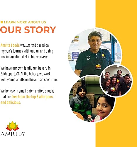 Miniatura 18 de Amrita Manzana canela vegana, sin gluten, barras altas en proteínas 0.53 oz de proteína a base de plantas, alta fibra, sin maní ni lácteos Barra