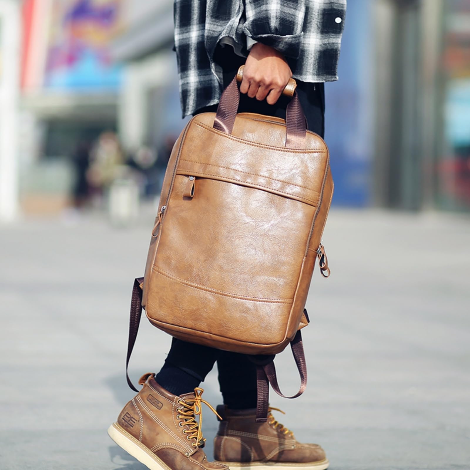 Mochila escolar Uomini Grande Zaino per Laptop, Casual da 16,5 Pollici Ragazzi Adolescenti, Adatto Gli Studi Scolastici, Il Lavoro in Ufficio E I Viaggi Quotidiani