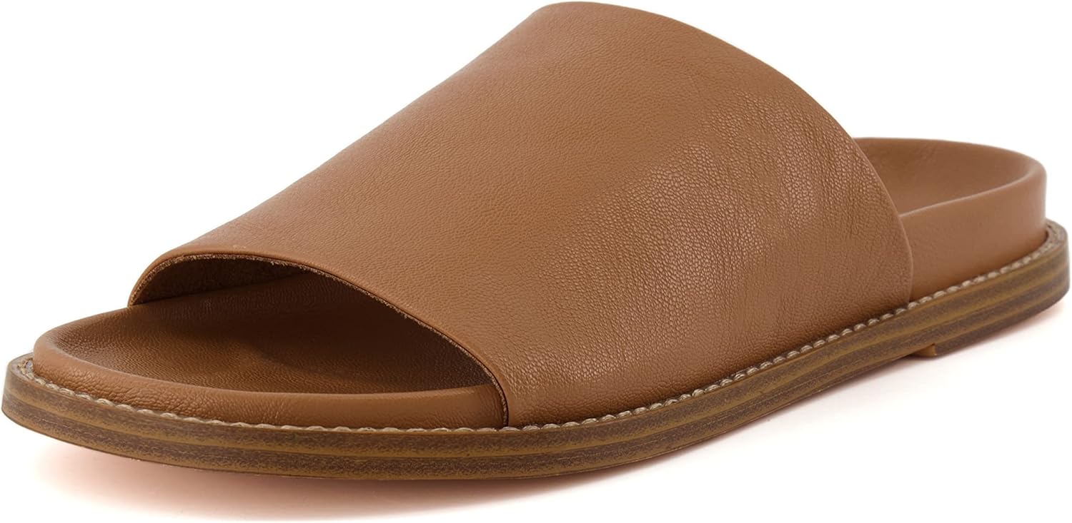 CUSHIONAIRE Women's Nugget one band footbed sandal with +Comfort, Wide Widths Available