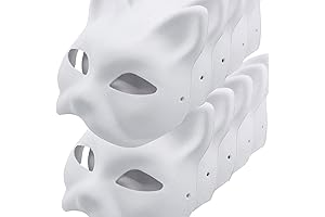 10-Pack Cat Mask Painting Kit for Kids: Unleash Creativity and Imagination