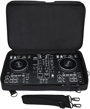 Padded DJ Controller Case for Pioneer DDJ-FLX4, DDJ SB3 400, Protector Bag Backpack Compatible with Hercules Inpulse 300, For Roland dj-202 / for Traktor Kontrol S2 Mk3 DJ Controllers Storage