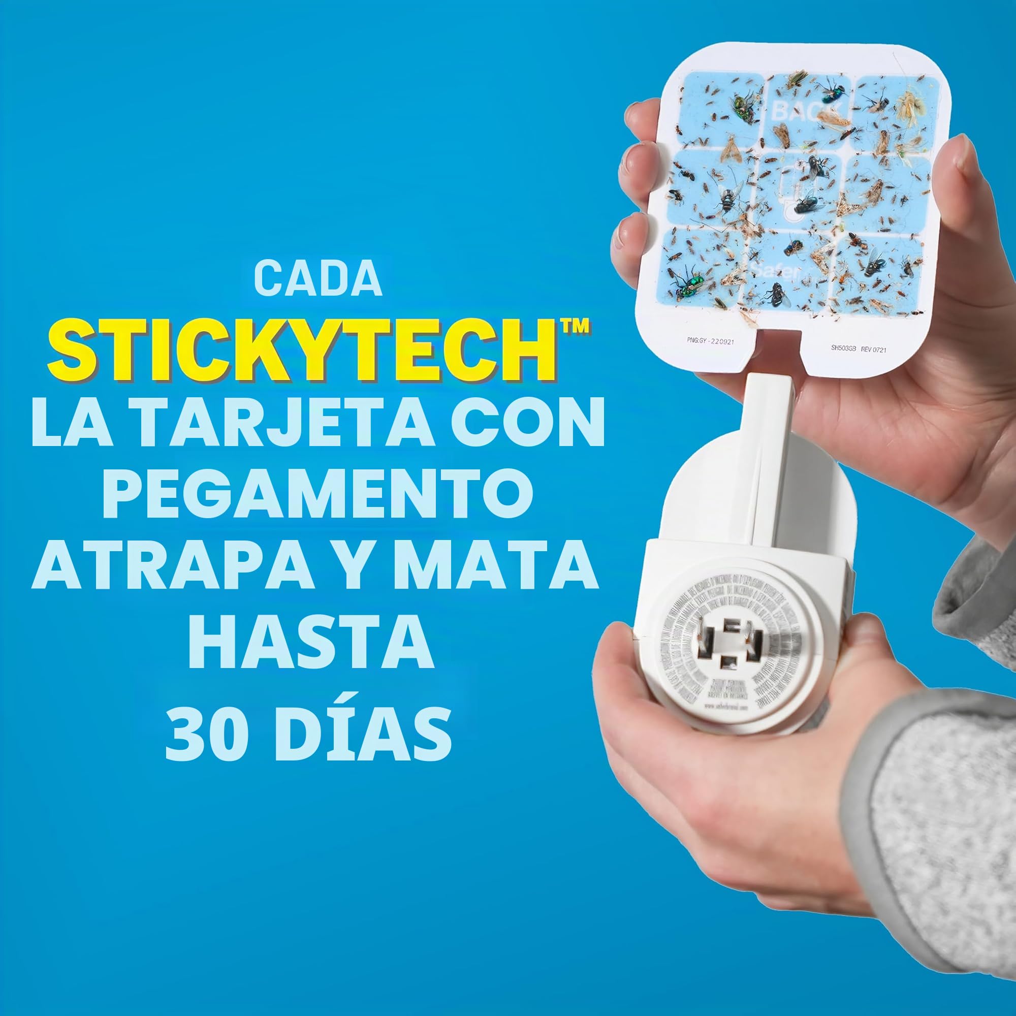 Safer Home - Trampa para Moscas enchufable para Interiores, SH502-2SR, trampas efectivas para Moscas de la Fruta para Interiores, trampas para Mosquitos para casa Interior, protección Total de 800