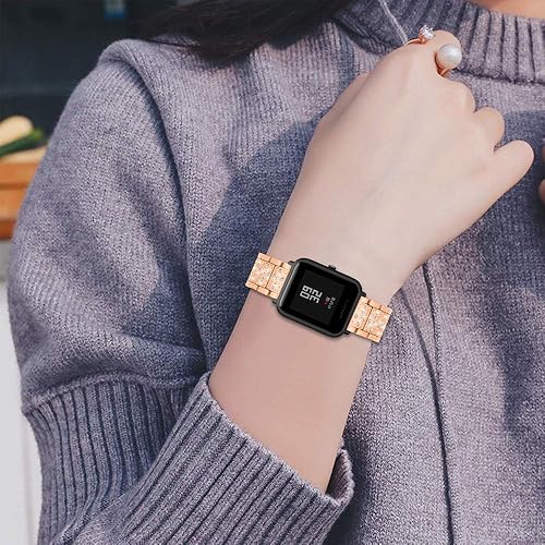 Miniatura 8 de FitTurn Bandas brillantes de joyería compatibles con Cubitt CT2CT2S Band para hombres y mujeres, pulsera de diamantes de imitación de diamante,