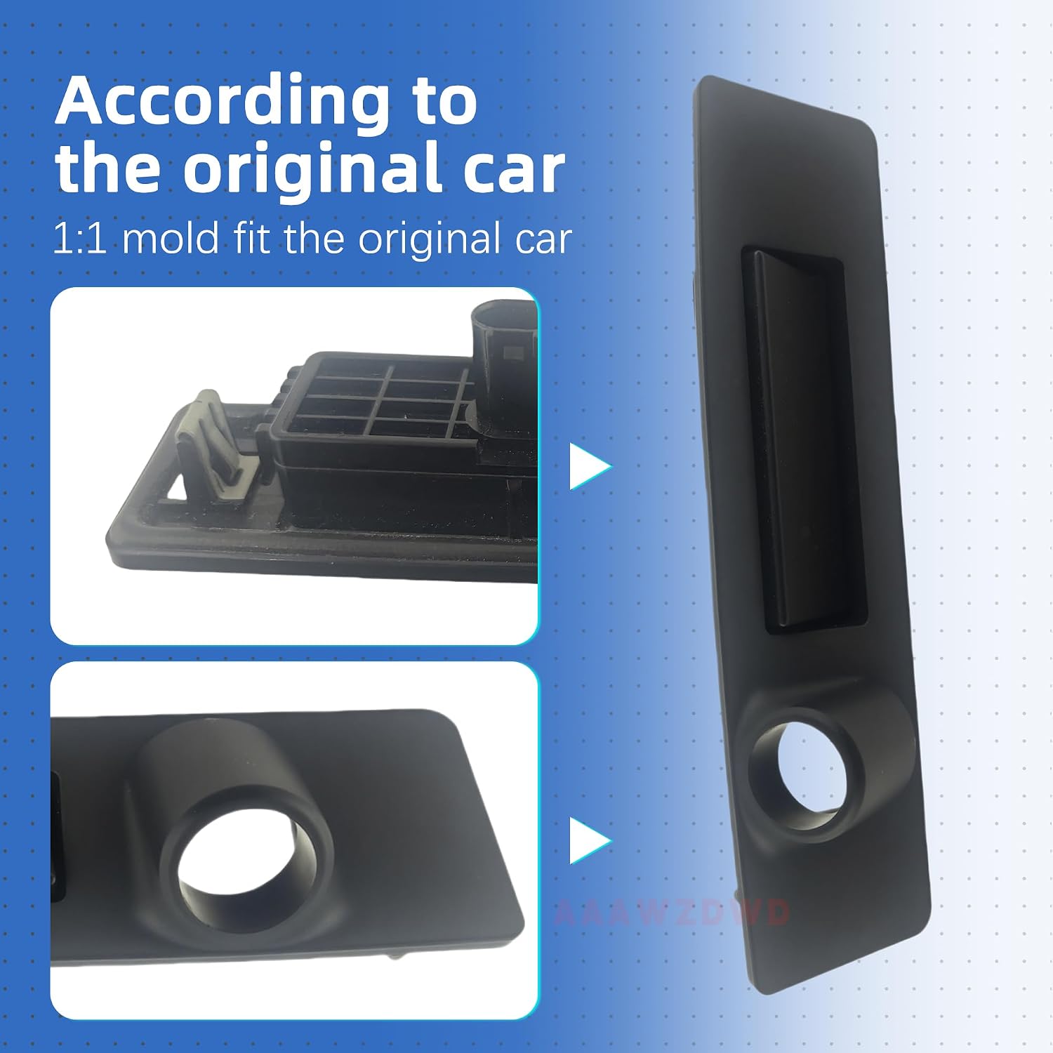 for Tesla Rear Trunk Handle Switch Compatible with Tesla Model Y 2019-2024 Model 3 2017-2024 Trunk Handle Assembly#1095949-00-E(Not Camera)