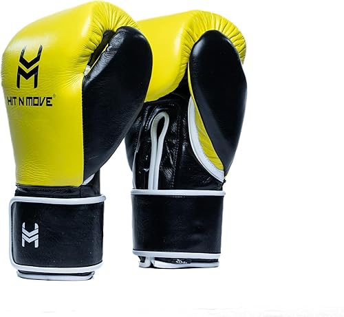 Miniatura 22 de HIT N MOVE Süvari - Guantes de boxeo de crin con , guantes de boxeo con cordones para hombre, equipo de boxeo, guantes de MMA para hombre, guantes