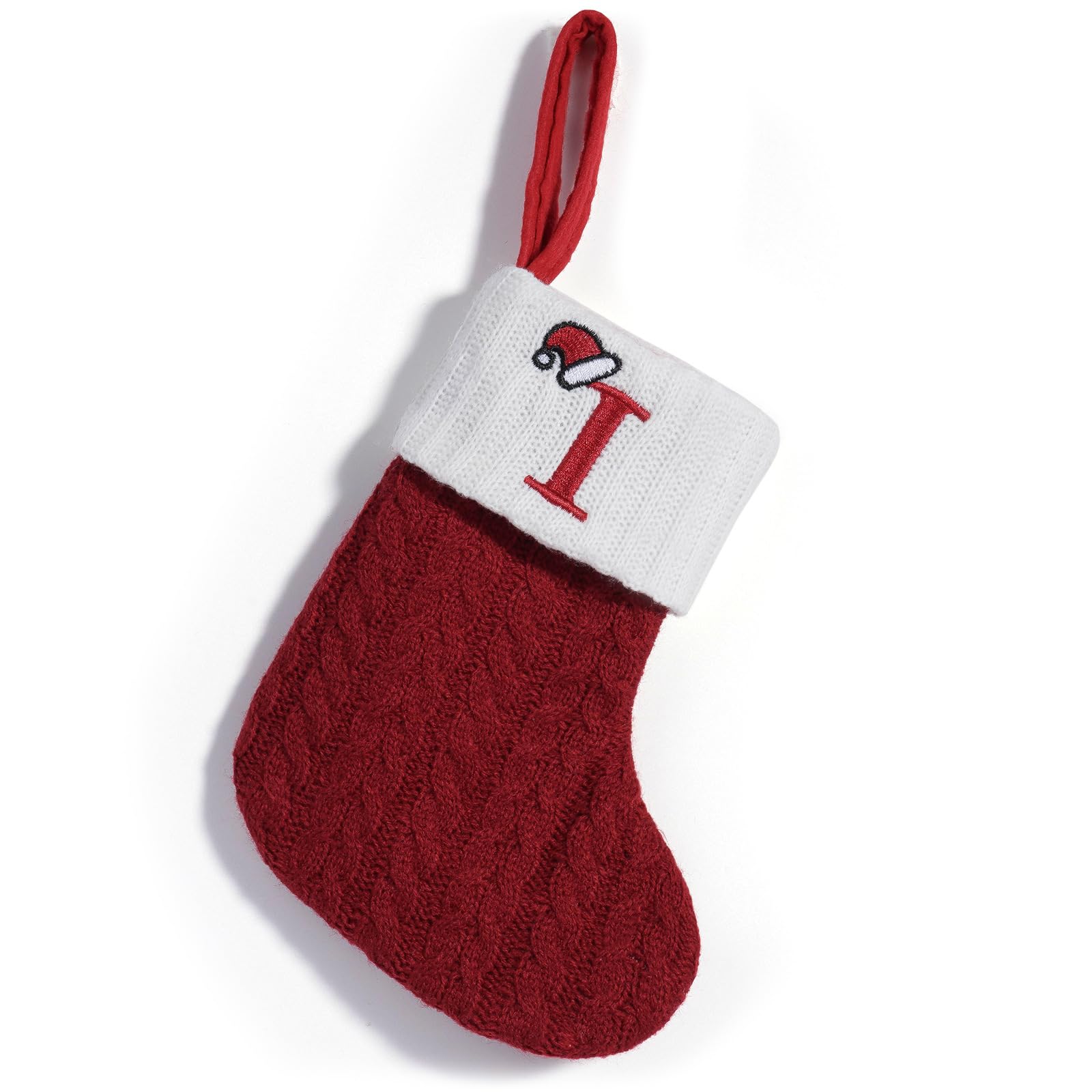 Limtula Individualized Knitted Holiday Alphabets Stocking Decorations User Friendly Sturdy Bags Unique Ornament