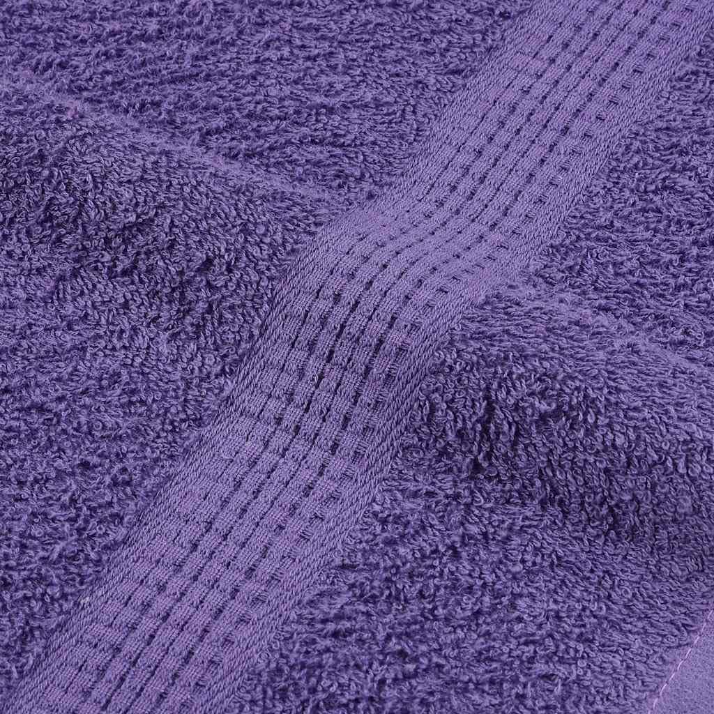 vidaXL Toallas de Sauna 4 uds 100% algodón Morado 80x200 cm 360 gsm, Toalla, Toalla de baño, Toalla Sauna, Toalla con Lazo para Colgar