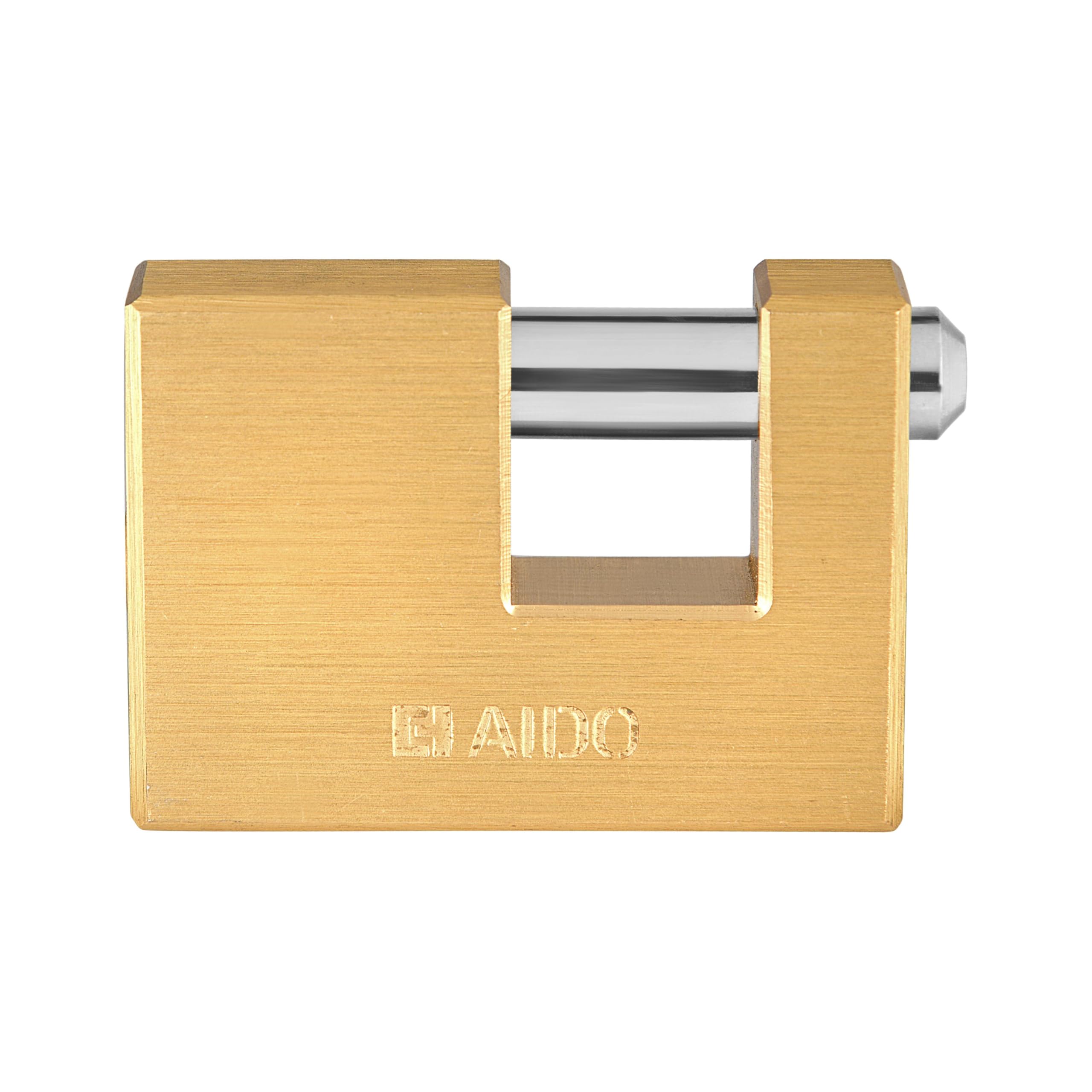 AIDO by dormakaba Group Heavy-Duty 63mm Brass Padlock | Lock for Main Door, Home, Garages, Warehouses, Containers, | 4 Brass Keys | Indoor & Outdoor | Water-Resistant | 2 Year Warranty — Amazon image 9