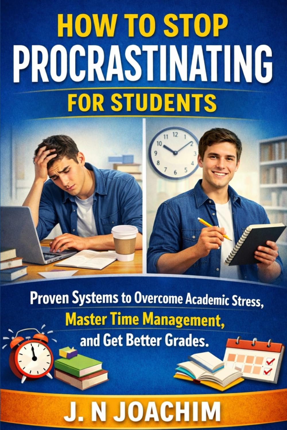 How To Stop Procrastinating For Students: A Proven System to Overcome Academic Stress, Master Time Management and Get Better Grades in Less Time.