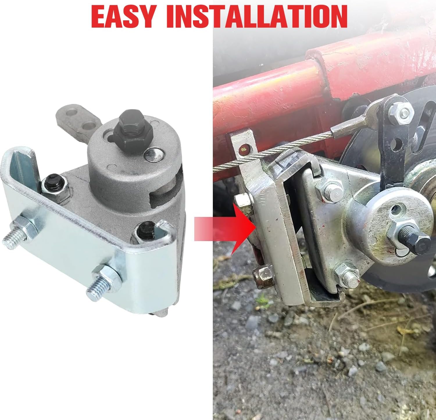 GREHUA Upgrade Go Kart Mechanical Brake Caliper Bracket & 56" Cable with Pads Kit for Predator 212cc 196cc 6.5Hp GX160 Manco 9598 9597 Yerf-Dog ASW Bristers Airheart MB-1 Carter Drift Trike Rotor - Image 5