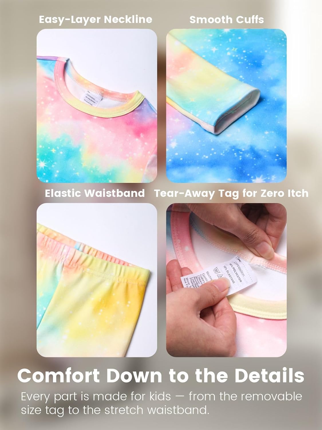 WELAKEN Girls Warm Thermal Underwear Set Kids Winter Base Layer Long Johns Sets for Cold weather/skiing - Image 3