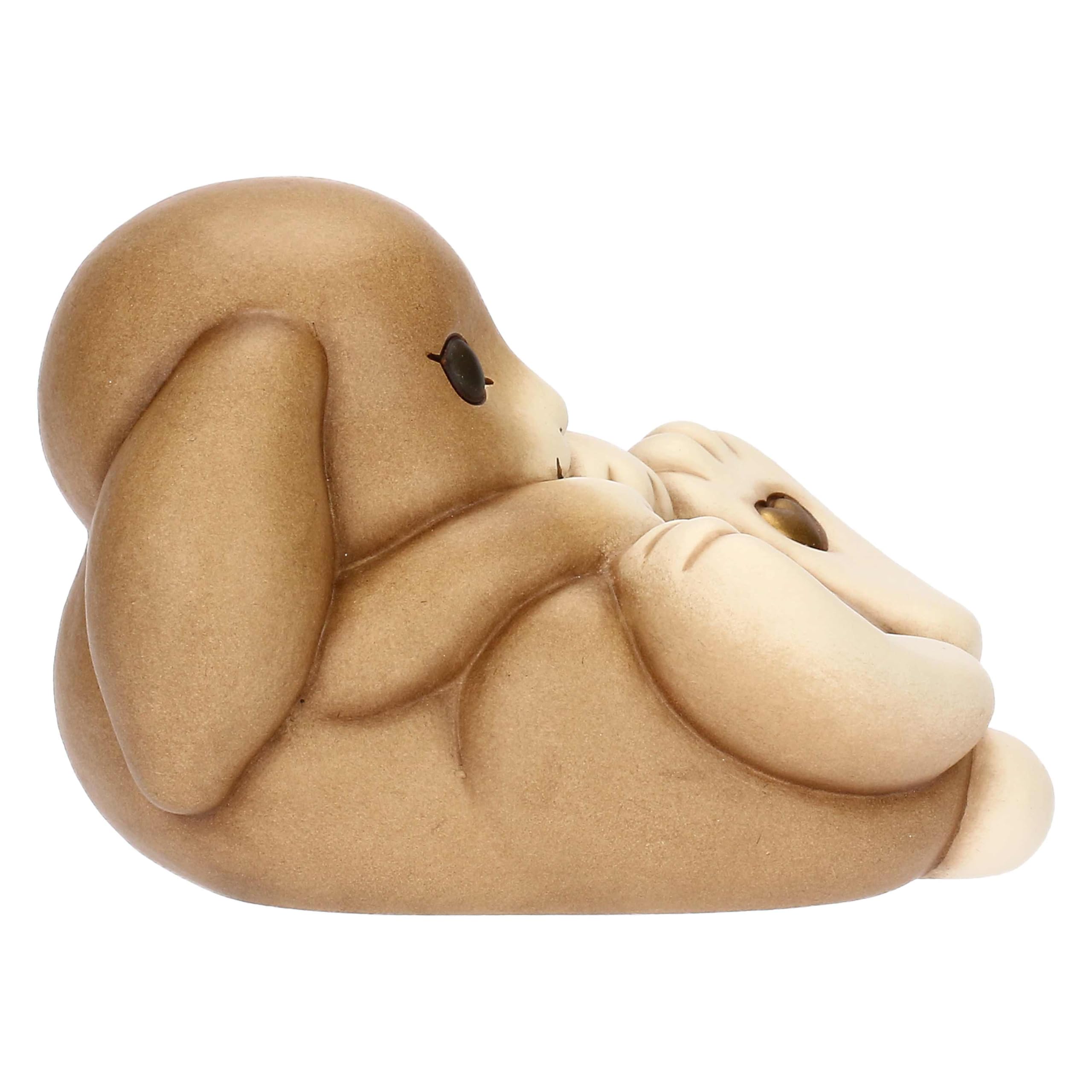 Thun Coniglietto Roger Medio, Ceramica, Collezione Giardino di Primavera, 12,2 x 8,4 x 8,5 cm