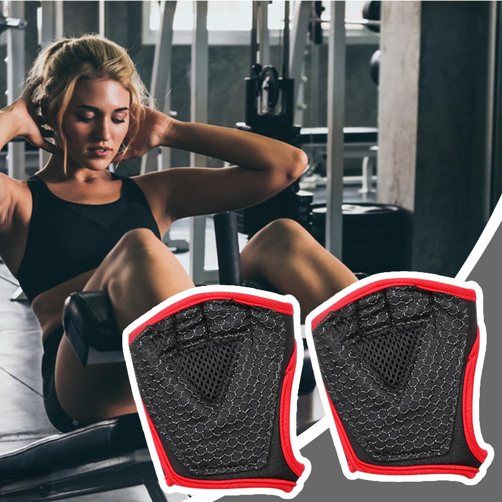 Damskie rękawiczki do ćwiczeń damskie rękawice na siłownię | Mittens Oddychające Half Finger Weight Training Accessories Training Equipment Anti-skid Yoga Protection