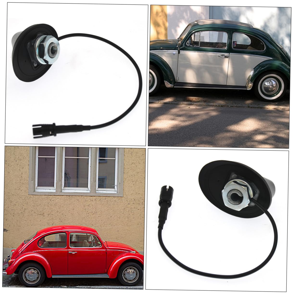 Angoily 3 Pièces Embase d'antenne Accessoire Auto Base en Caoutchouc antenne de Voiture Supports de Voiture Base d'antenne Automatique Voiture remplacer la Base de l'antenne