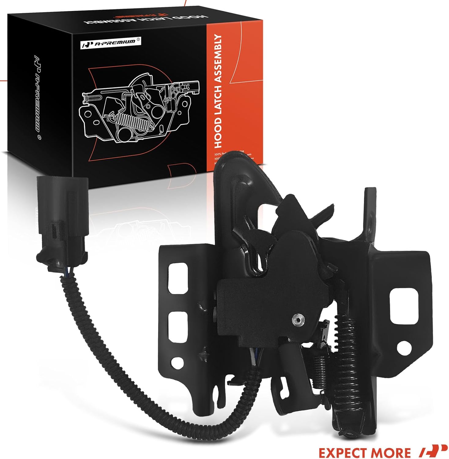 A-Premium Hood Latch Lock Compatible with Chevrolet Chevy Malibu 2008-2012, Front Hood Lock Engine Bonnet Latch Assembly