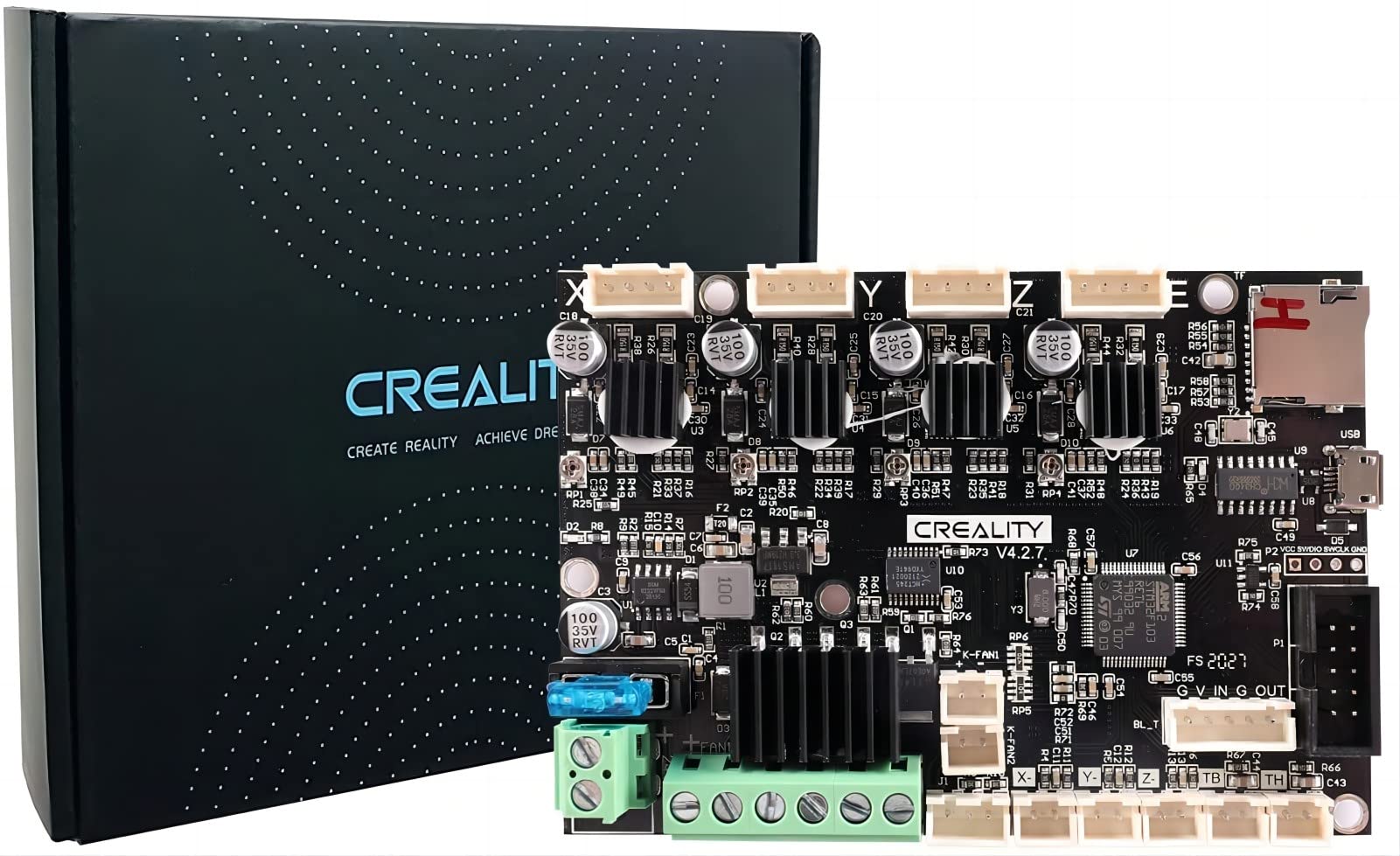 Sovol Creality Ender 3 V2 Silent Motherboard V4.2.7 Upgrade 32-Bit Board mit TMC2225 Treiber BootLoader für Ender 3 V2/ Ender 3 Pro/Ender 5/Ender 5 Pro 3D Drucker Sovol Creality Ender 3 V2 Silent Motherboard V4.2.7 Upgrade 32-Bit Board mit TMC2225 Treiber BootLoader für Ender 3 V2/ Ender 3 Pro/Ender 5/Ender 5 Pro 3D Drucker