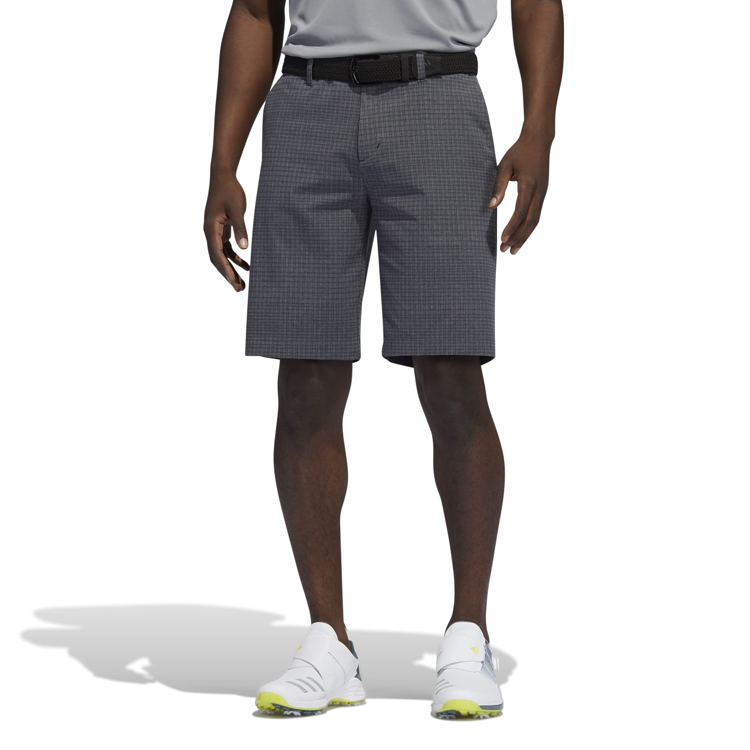 adidas Men's Ultimate365 Plaid Print 10 Inch Golf Shorts