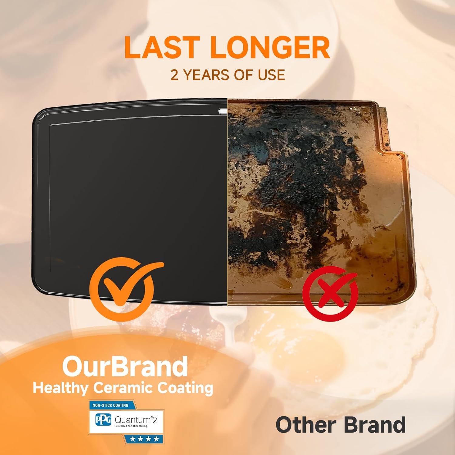 Cleansnap Everyday Electric Griddle,The Ultimate Gift for Family Feasts - 20” Nonstick Grill with Foldable Anti-Mess Shield, Rapid 1700W Heat & PPG Ceramic Coating, Dishwasher Safe, Saga Blue