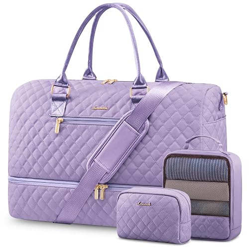 LOVEVOOK Travel Duffle Bag with Shoe Compartment