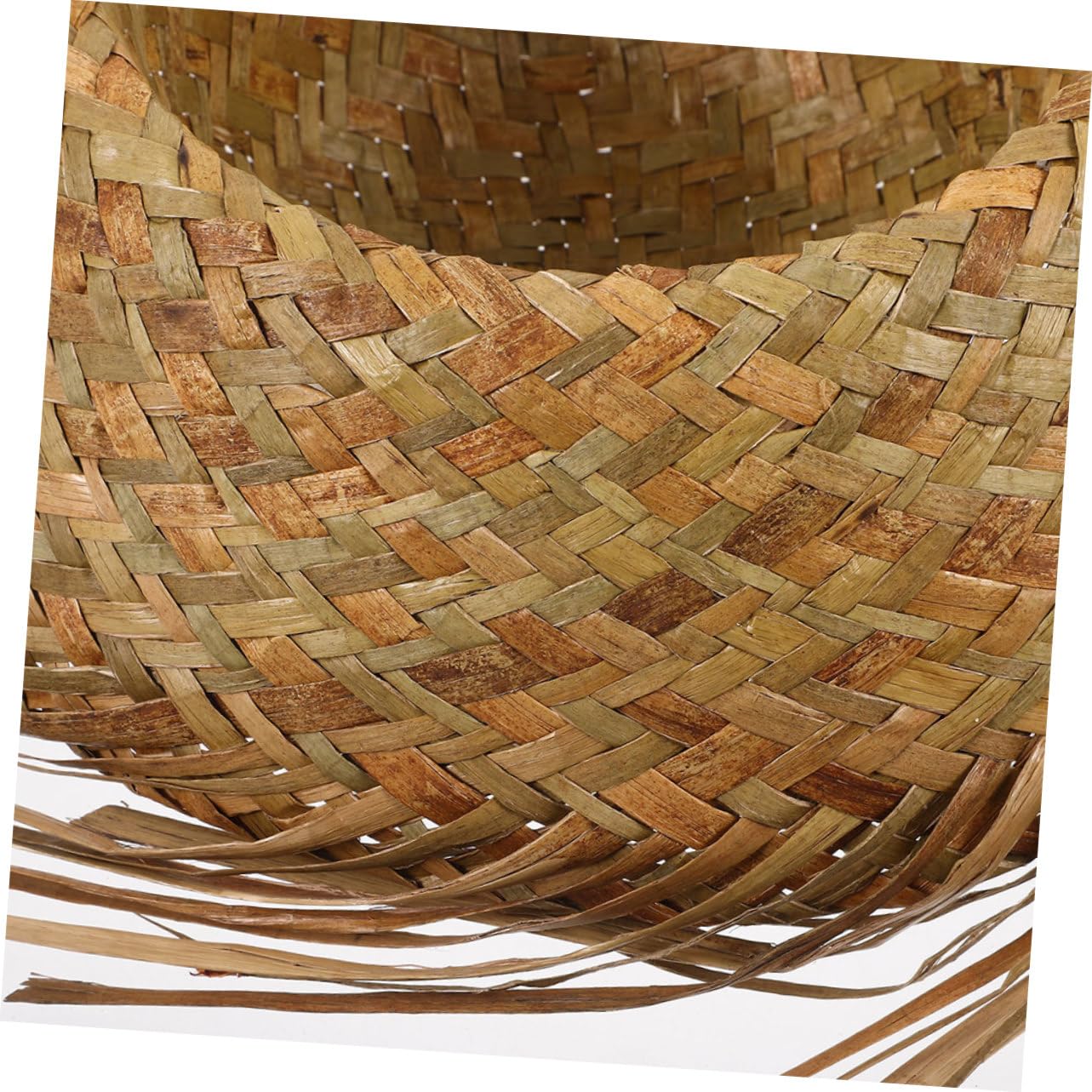 2 Sombreros de Paja de Playa Beige Plegables para Celebracion Verano