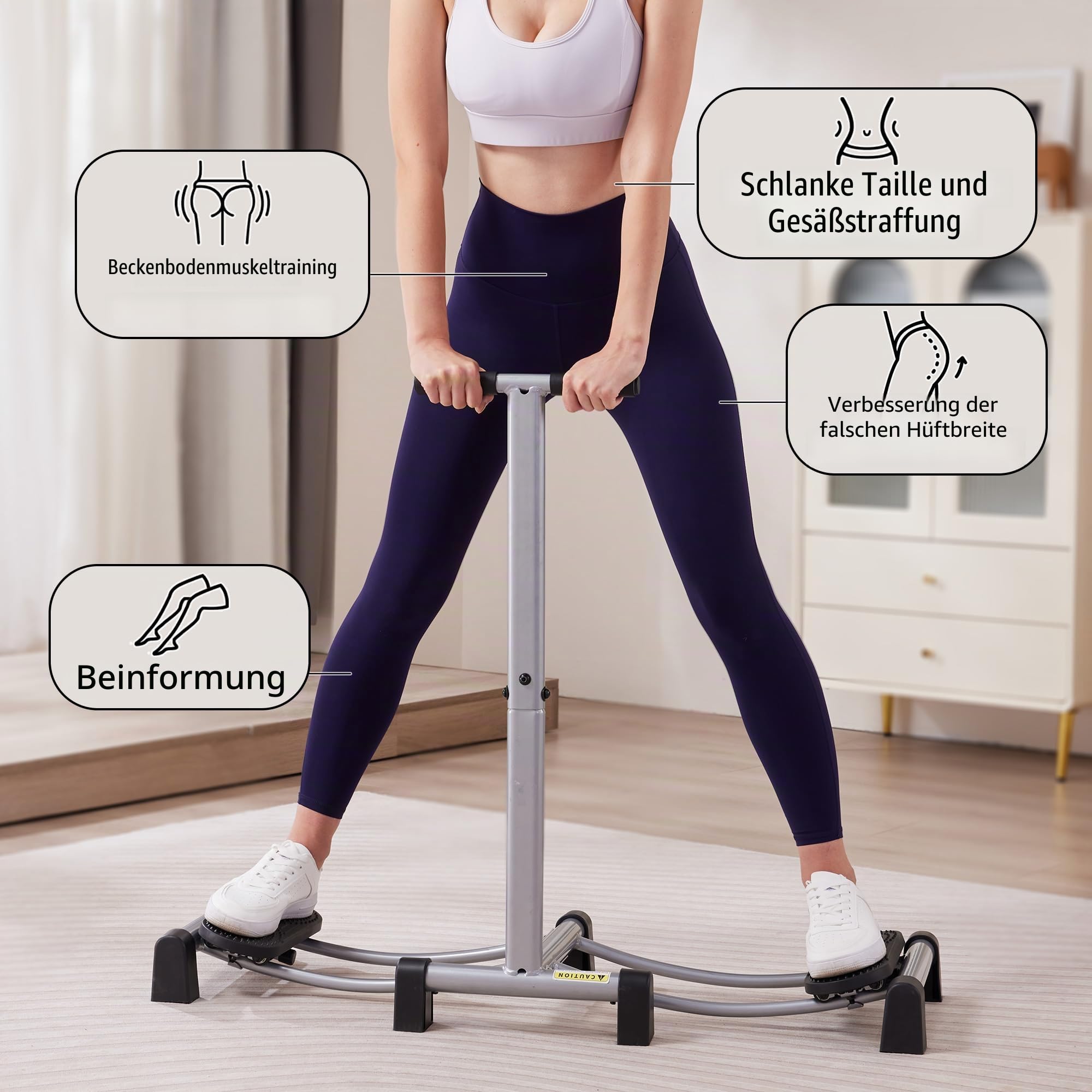 Leikefitness Ski-Simulator-Trainingsgerät: Muskelreparatur und Krafttraining für Heimfitness