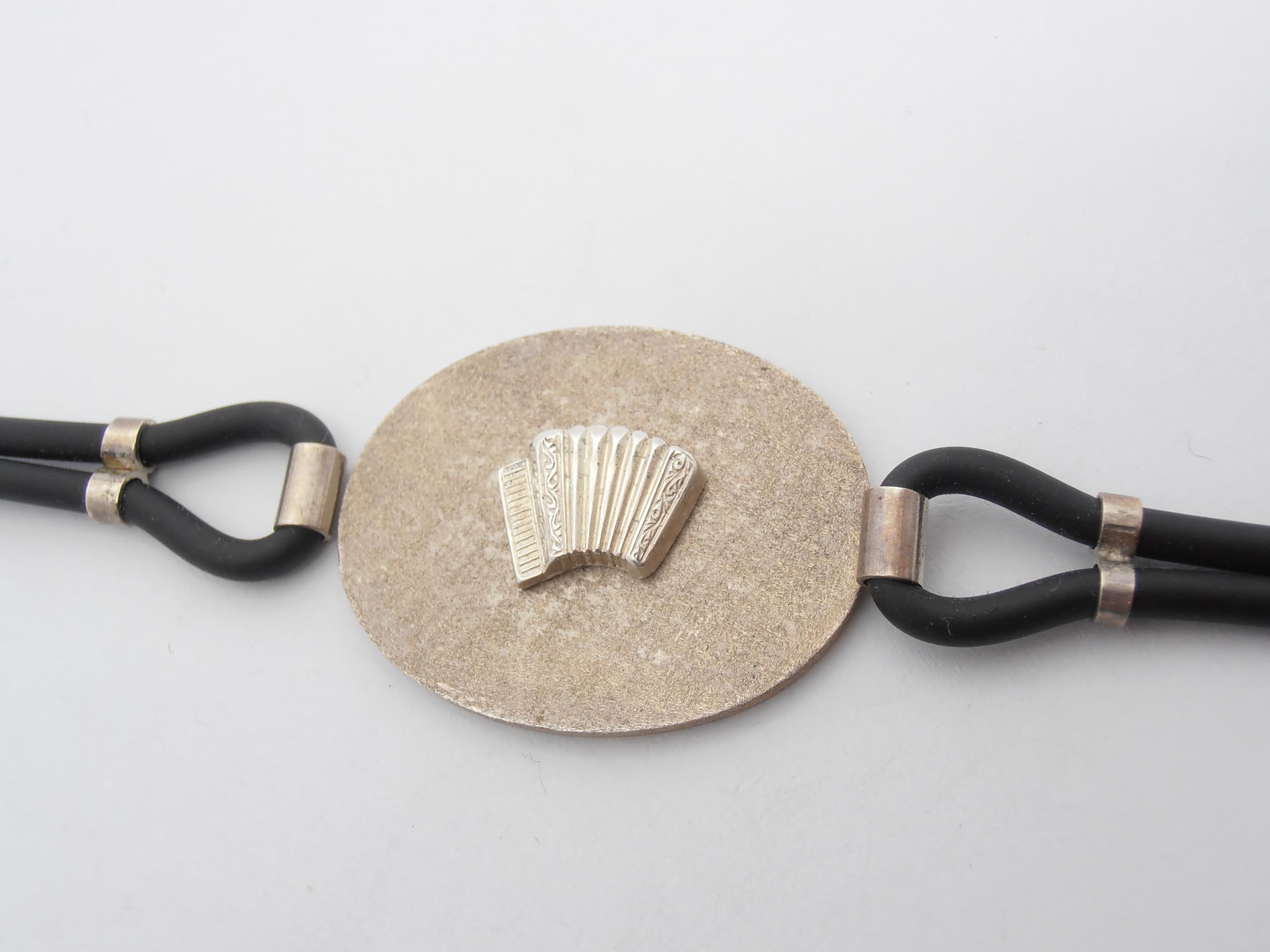 Fisarmonica : Braccialetto in Argento 925 con Strumento Musicale - Bracciale Musicista - Musica