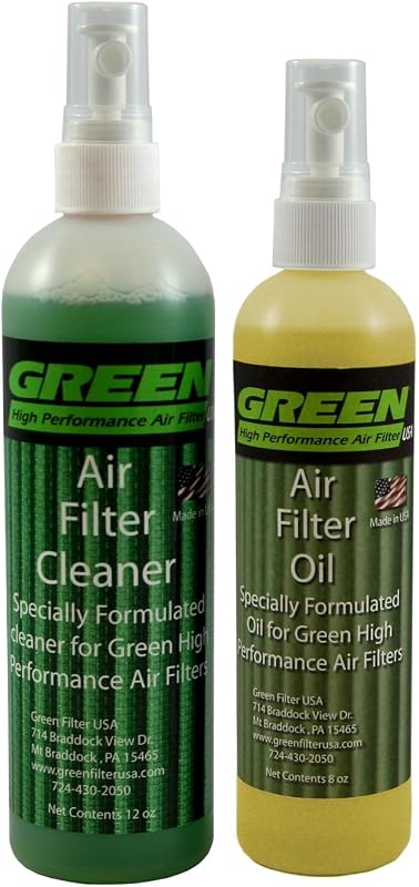 Kit de limpeza e óleo sintético para filtro de ar Green Filter 2800 – 591 mL