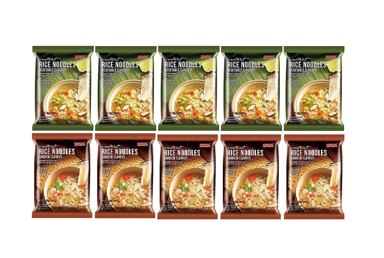 MAMA Gluten Free Noodles Combo Pack of 10 Vegetable and Chicken Flavor - Review, Price and Buying Guide
