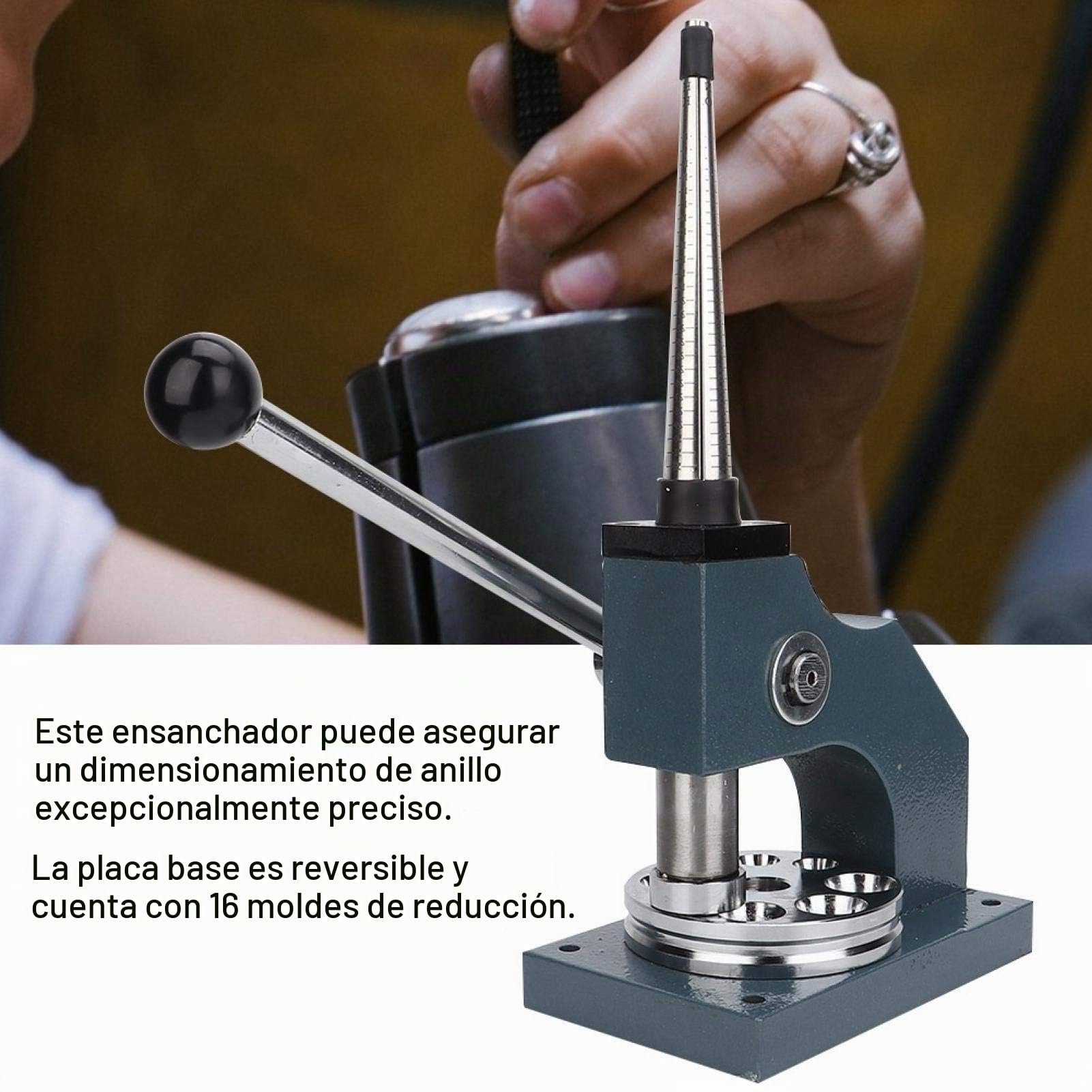 Ampliador Reductor Anillo Ajustable Joyería Accesorio Regulable para Dedo Talla Universal Sin Dañar Pieza